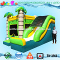 2016 new tropical tree inflatable slide combo for kids ,inflatable combo bouncer for sale